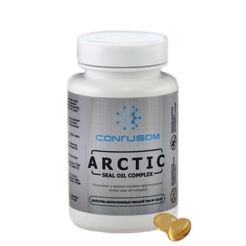 Conrusom Arctic  (Тюлений жир: сосуды, нормализация AD, холестерина, жирового обмена; питание волос, кожи, ногтей)