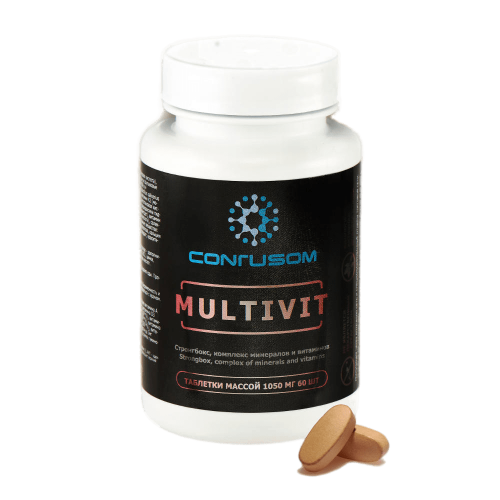 Conrusom Multivit  (Уникальный мультивитаминно-минеральный комплекс из 13 витаминов, 8 минералов, лизатов пробиотиков)